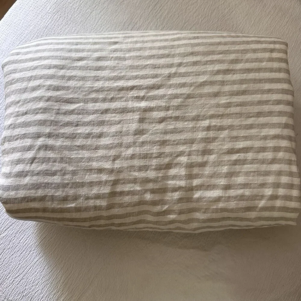 House Of Baltic Linen Australia Striped Queen Duvet Cover 100% Linen